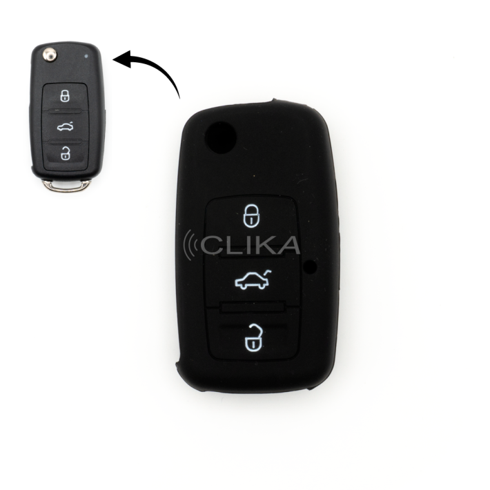 Capa Silicone VW – 3 Botões