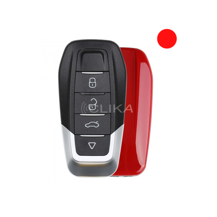 Comando auto XHORSE XKFEF2EN – 4 Botões – Capa traseira Vermelha