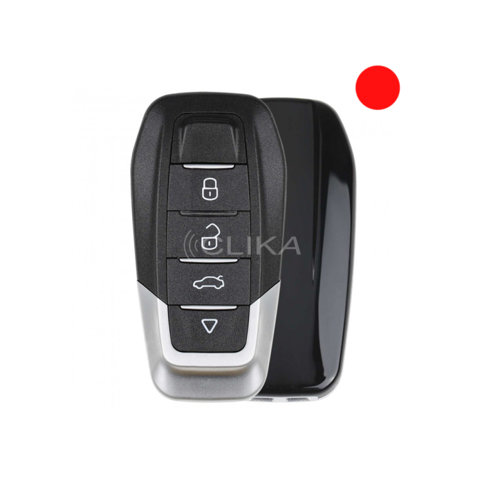 Comando auto XHORSE XKFEF6EN – 4 Botões – Capa traseira Preta