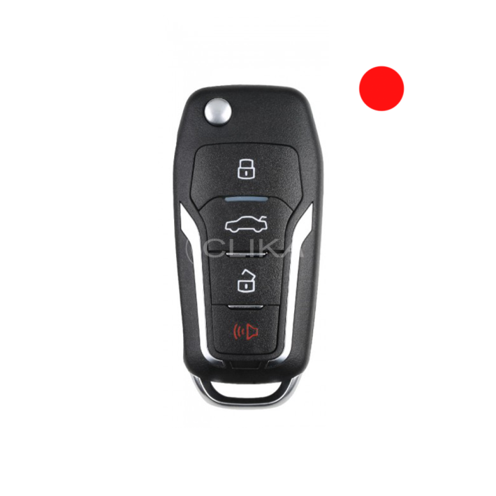 Comando auto XHORSE XKFO01EN – 4 Botões – Tipo Ford