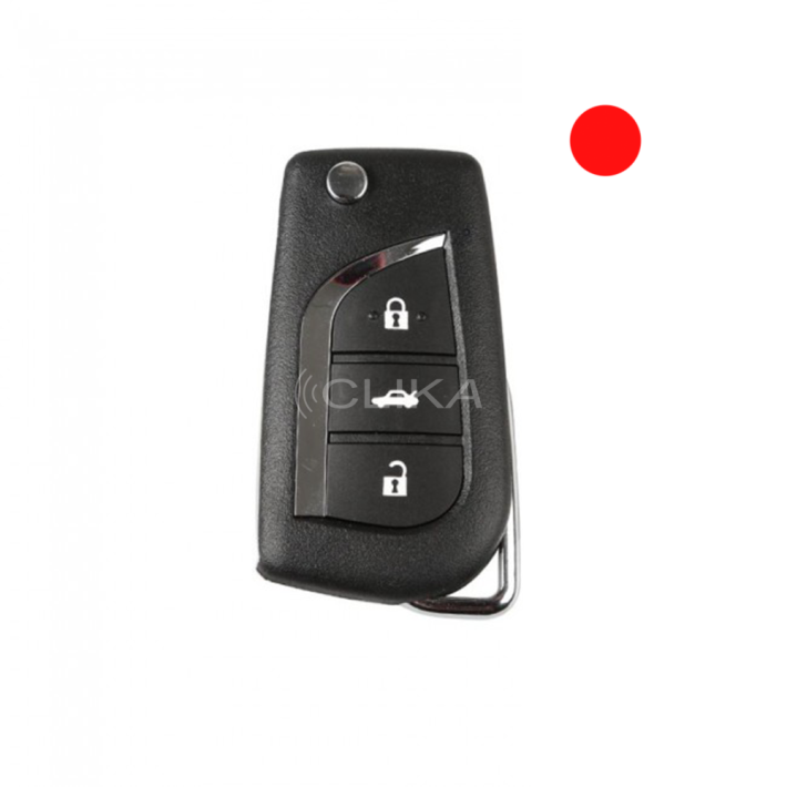 Comando auto XHORSE XKTO00EN – 3 Botões – Tipo Toyota